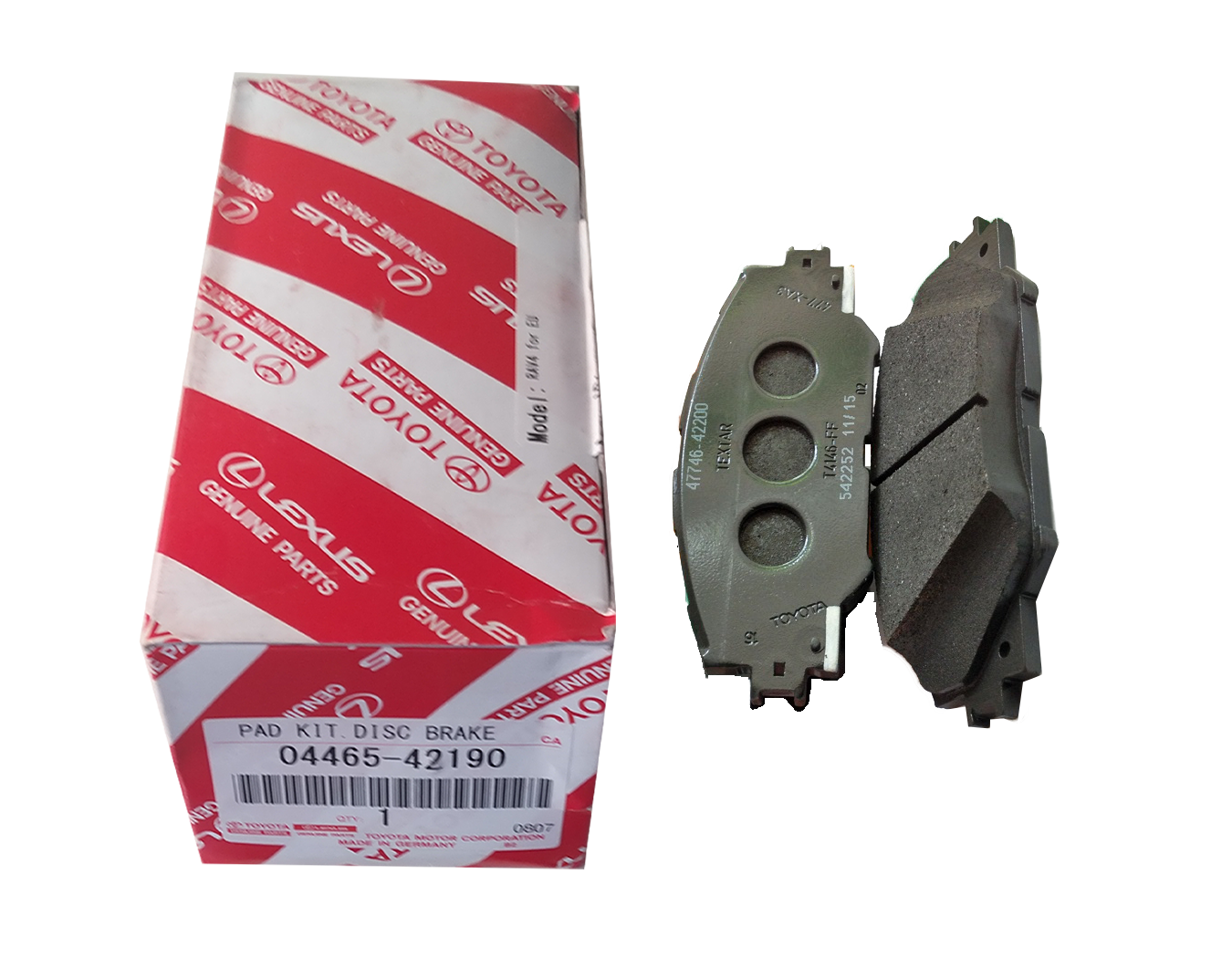 لنت ترمز جلو تویوتا پارت نامبر TOYOTA 04465-42190 جنیون اصلی | مای‌کارلوبس